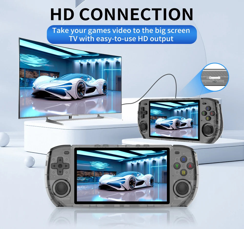 POWKIDDY RGB10 MAX3 Retro Handheld Game Console RK3566 5 Inch 1280*720 Ips Screen Open-Source Retro Gaming Children's Gifts