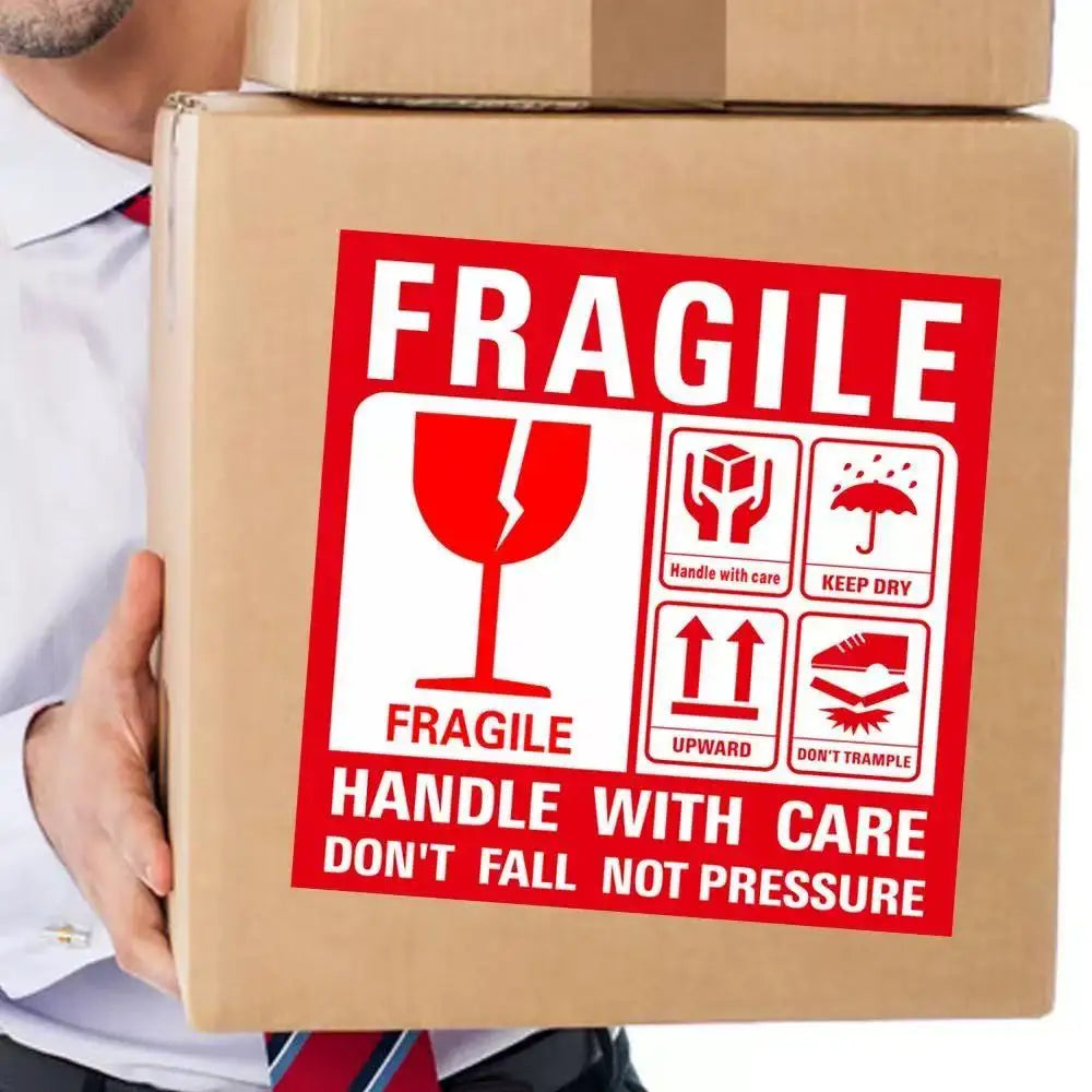 Fragile Stickers Please Handle with Care-Fragile-Thank You Warning Fragile Stickers Permanent Adhesive for Shipping Moving
