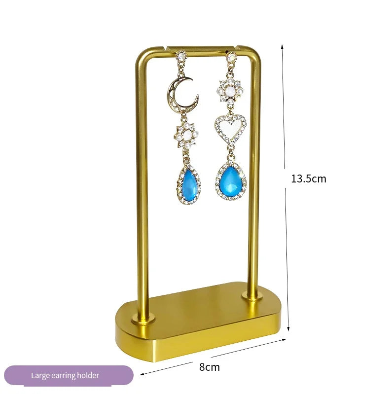 Metal Jewelry Display Stand ,Purple Velvet Organizer Props,Rings Necklaces Bracelets Holder for Trade Show,Store Window Storage