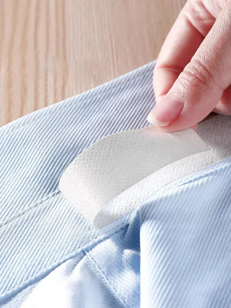 8/16M Hat Shirt Collar Anti-dirty Grime Protector Fixing Sticker Self-adhesive Disposable Tape Rolled Sweat-absorbent Tape