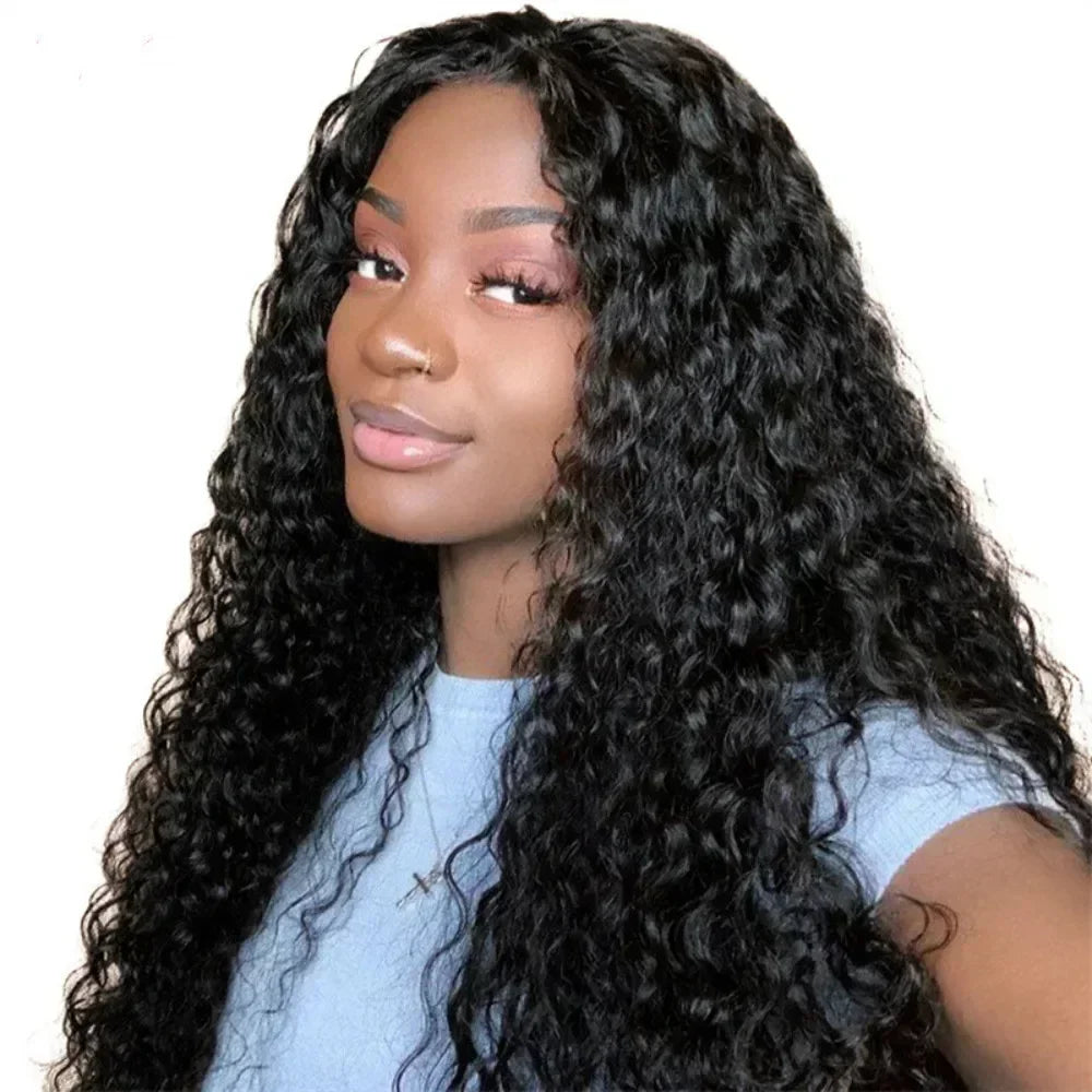 68cm synthetic European and American woman Curly wavy Midsection synthetic Wig Hairpin Forehead Hair Extension Wig