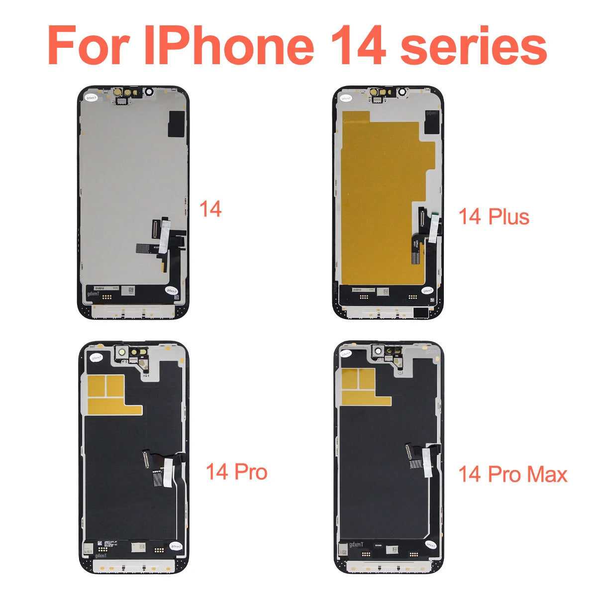 RJ Series SOFT OLED For iPhone 13 14 15 16 17 Pro Max Plus LCD Display Touch Screen Digitizer Assembly Replacement