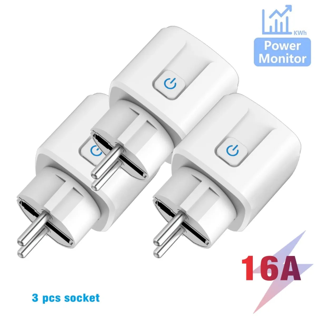 TASMOTA WiFi Plug Works With Matter Home Assitant Electric Consumption Monitoring 16A