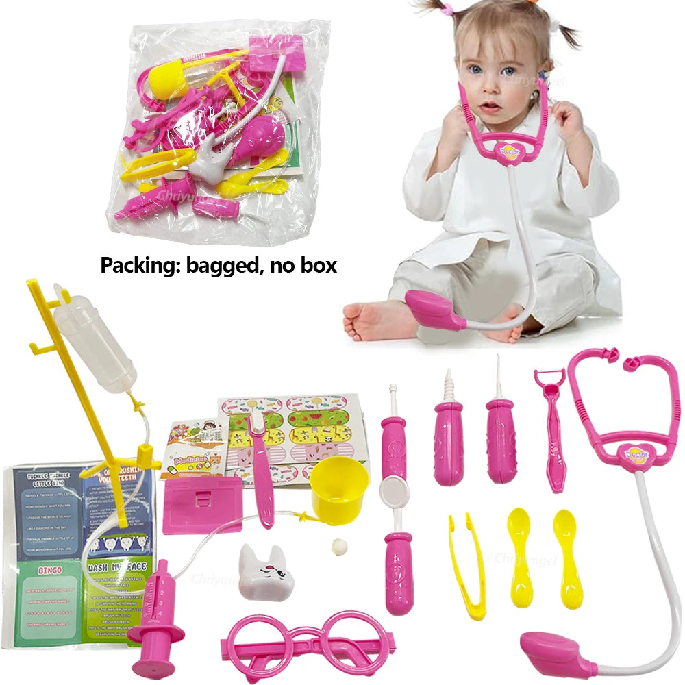 Doctor Play Set 30PCS Simulated Kids Doctor Kit Toys with Stethoscope Educational Pretend Play Medical Toy Boy Girl Toddler Gift
