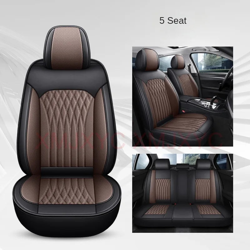Pu Leather Universal Car Seat Cover for MITSUBISHI Outlander ASX Eclipse Lancer Pajero Sport Galant Triton Auto Accessories