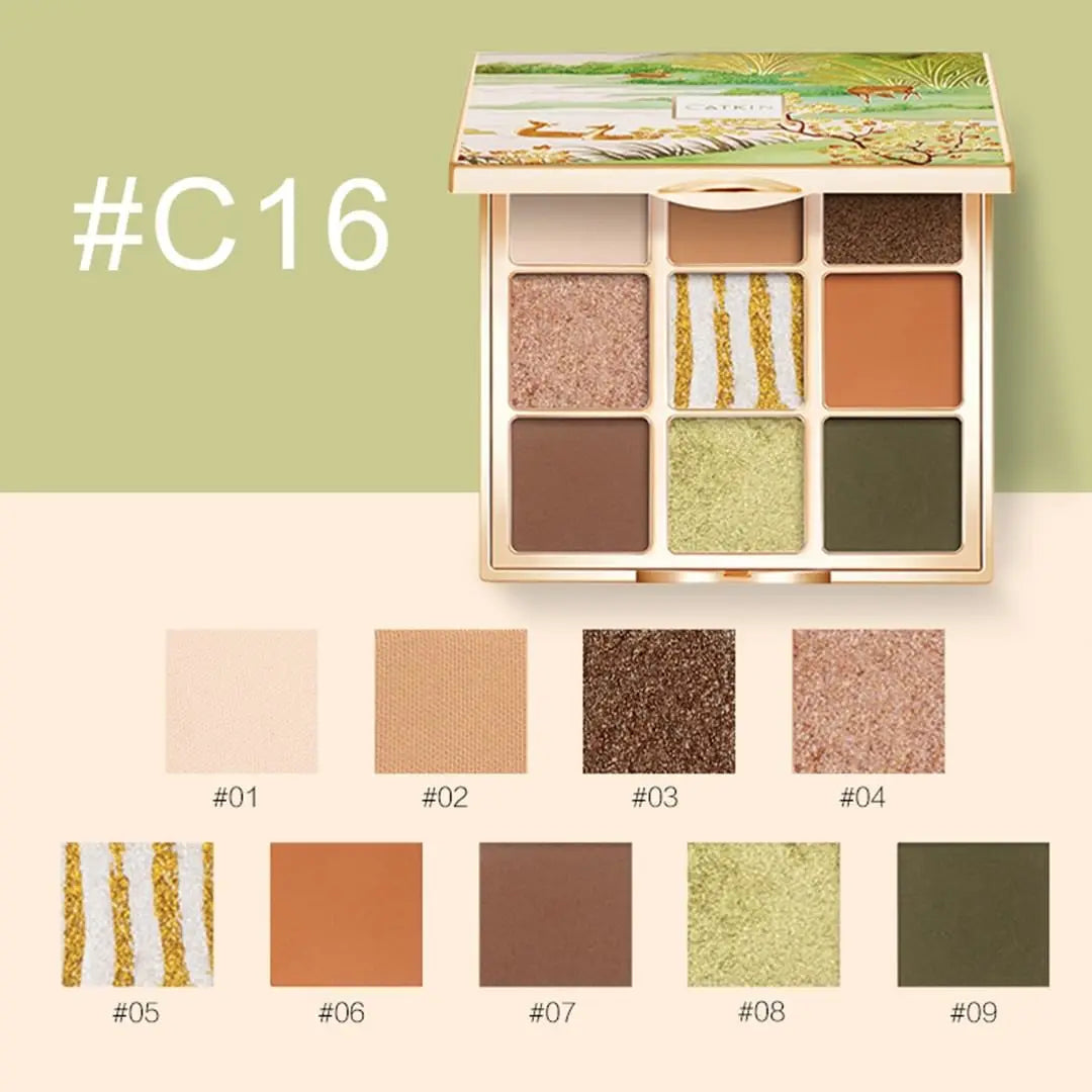 CATKIN Eternal Love Seasonal 9 Colors Eyeshadow Glitter Shimmer Matte Metallic Natural Special Chinese Modern - Hot Sales