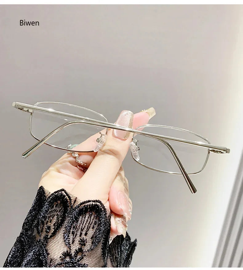 Intelligent Photochromic Myopia Glasses Women Retro Trendy Minus Sight Sunglasses 2 in 1 Farsighted Eyewear Diopter Prescription