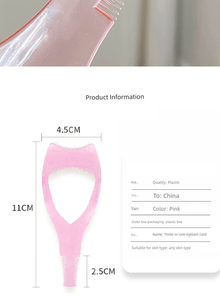 Eyelash Aid Mascara Painting Eyeliner Brush Baffle Three-in-One Makeup Tools Newbie Beginner Eye Makeup Board