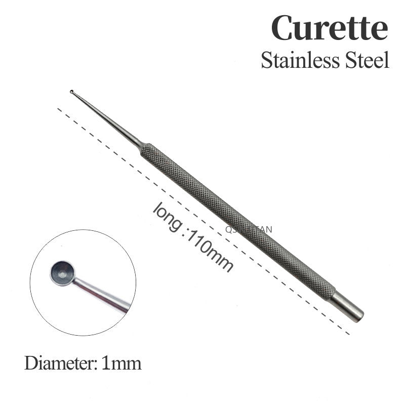 Spatula Chalazion Curette Titanium/Stainless Steel Micro Ophthalmic Surgical Instrument