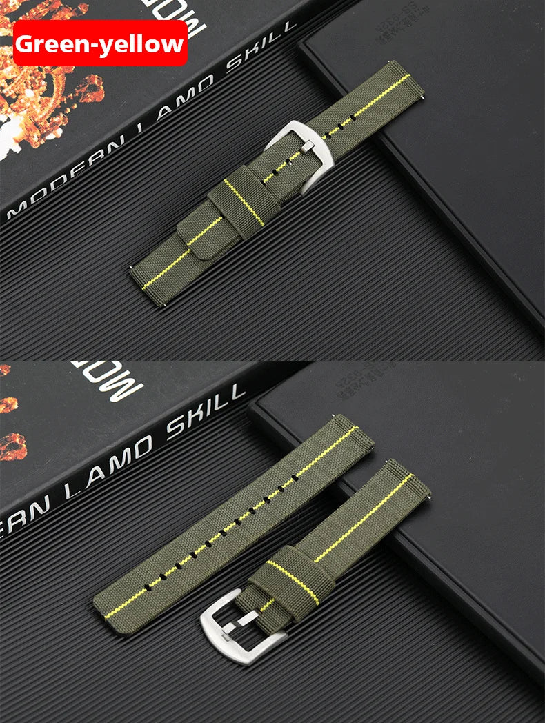 Nylon Watch Band 18mm 20mm 22mm Bracelet Elastic Watch Strap Universal Fast Release Wrist Band Belt Replacement Accessories