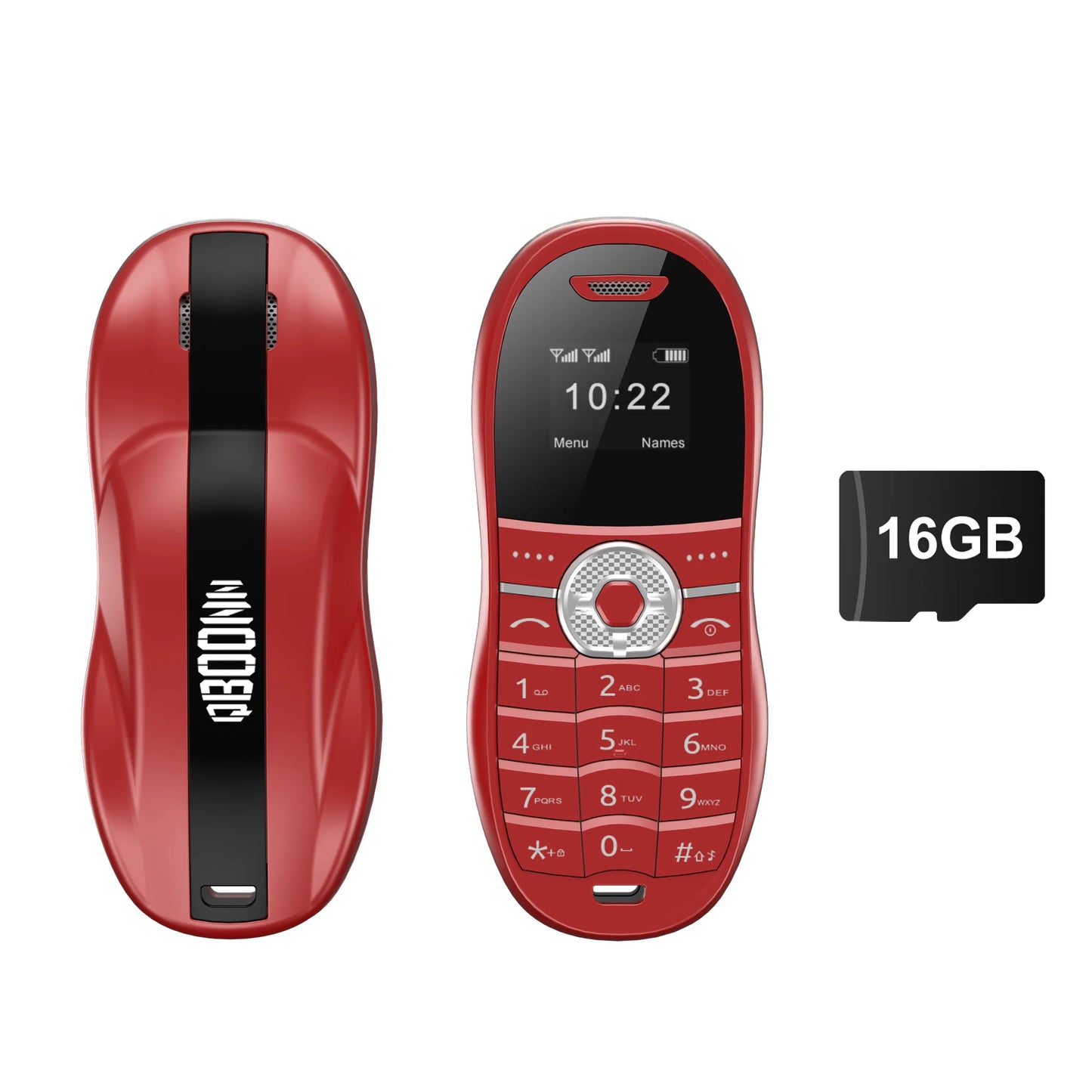 SERVO X18 Mini Sports Car Mobile Phone 2G GSM Call Recording Magic Voice Blacklist Dual SIM Standby Cute Backup Kids Cellphones