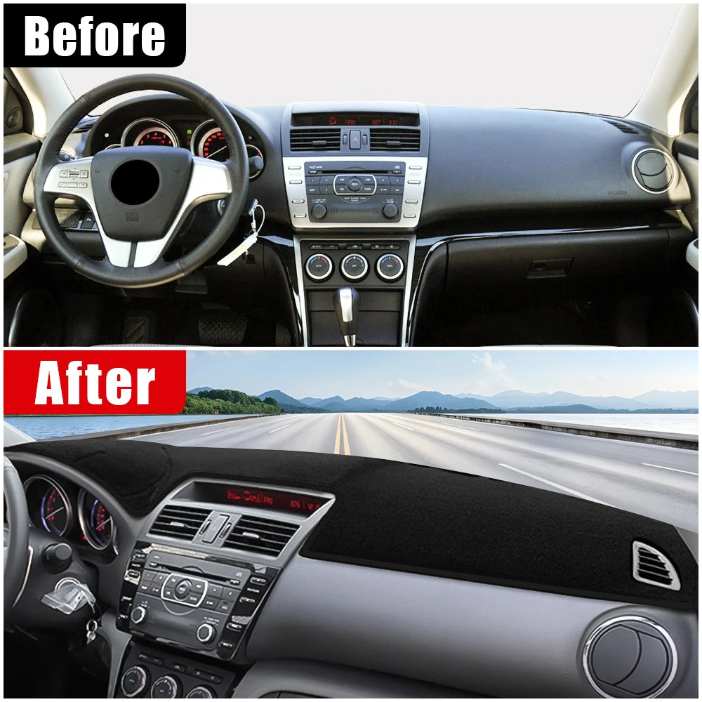 Car Accessories For Mazda 6 GH 2008 2009 2010 2011 2012 Dashboard Cover Sun Shade Mats Avoid Light Pads Instrument Panel Carpets