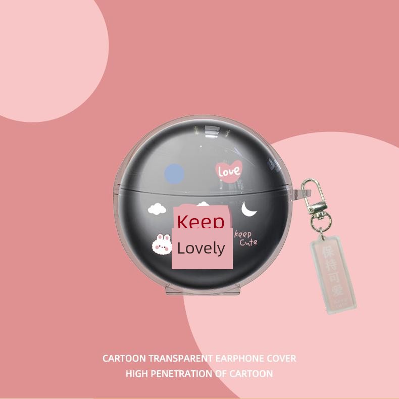 S6s Ultra Protective Case for Sanag Serena Small Nebula S6s Bluetooth Headphone Case New Arrival S6spro Transparent Silicone Earphone Case Pro Drop-Resistant Soft Case Cartoon Cute Female