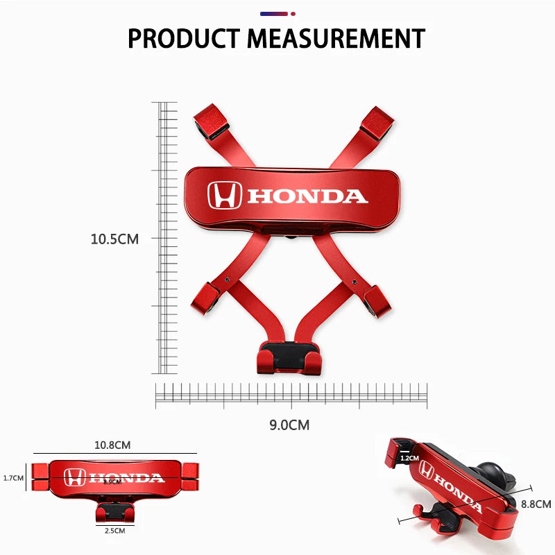 Gravity Phone Holder Car Air Vent Clip Mount Smartphone Stand For Honda Civic Accord Fit Jazz CRV BRV HRV Insight Pil