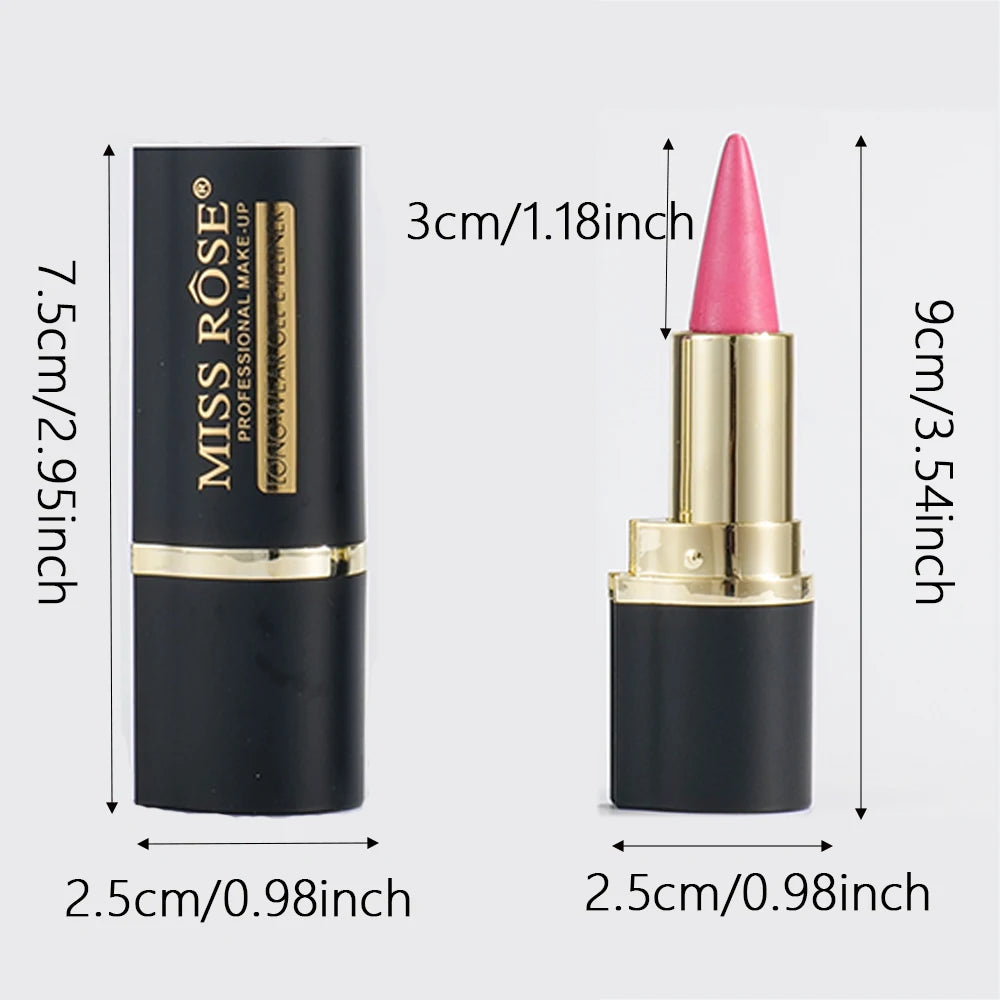 Miss Rose Matte Eyeliner Eyeshadow Lip Liner Set - 4 Shades Long-Lasting Smooth Glide for Halloween Party Makeup