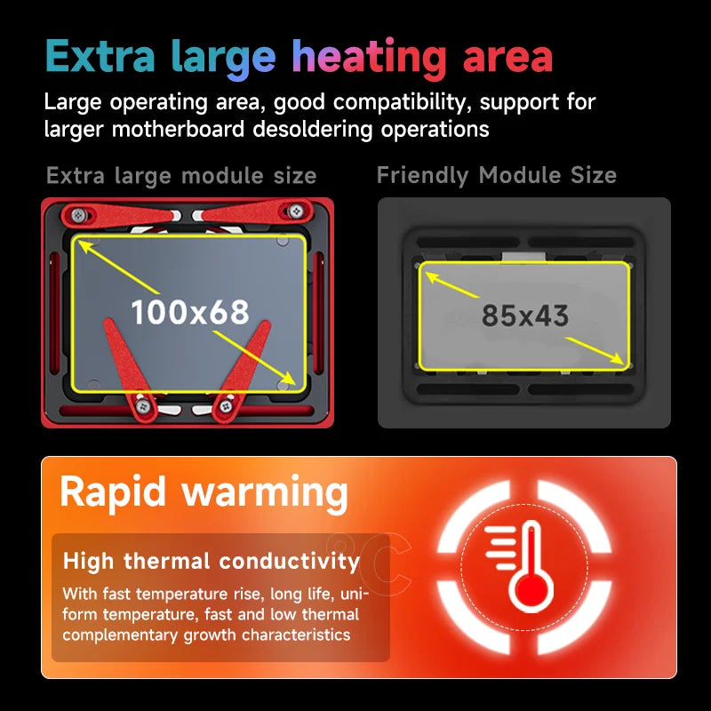 XZZ L2023 Heating Platform Temperature Control Layered Lamination Tin Planting Grid Repair Suitable for IPX-17 Model