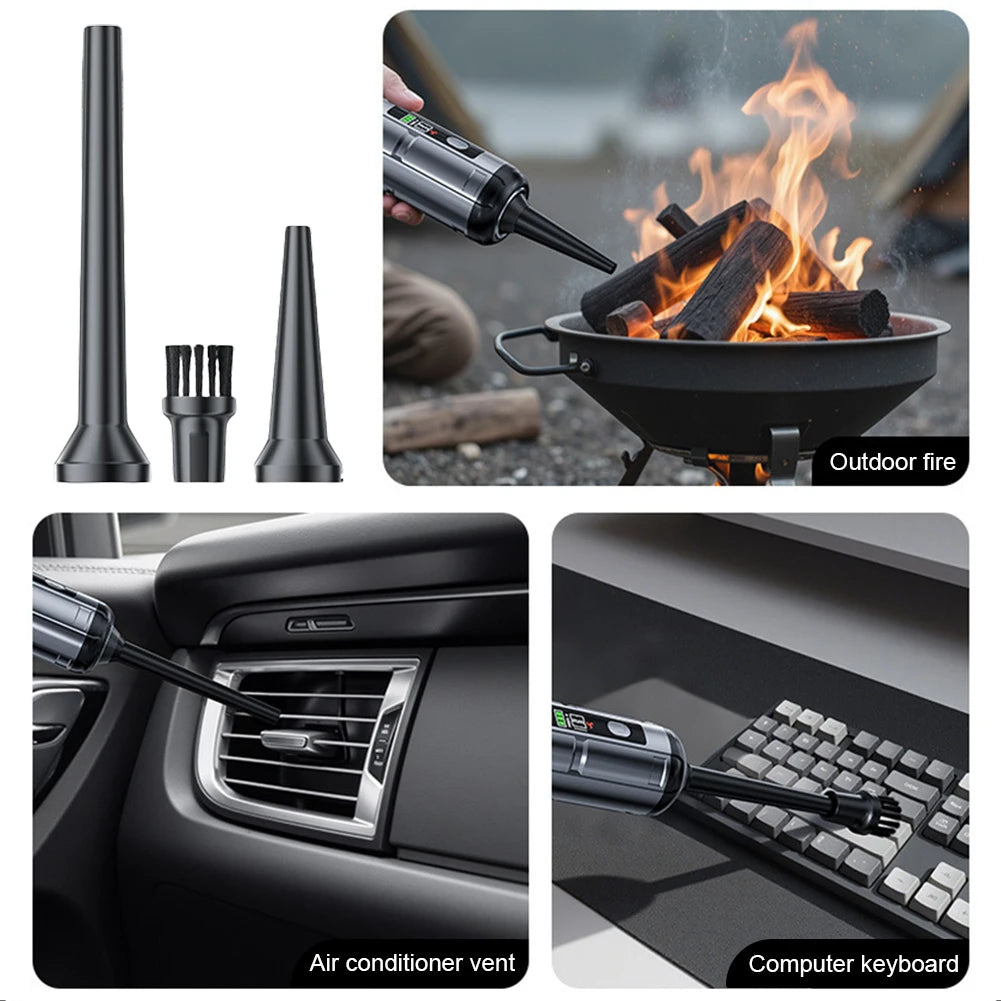 15000PA Car Vacuum Cleaner with Brushless Motor Handheld Vacuum Portable Cordless Compressed Air Duster for Car Home Office Pet