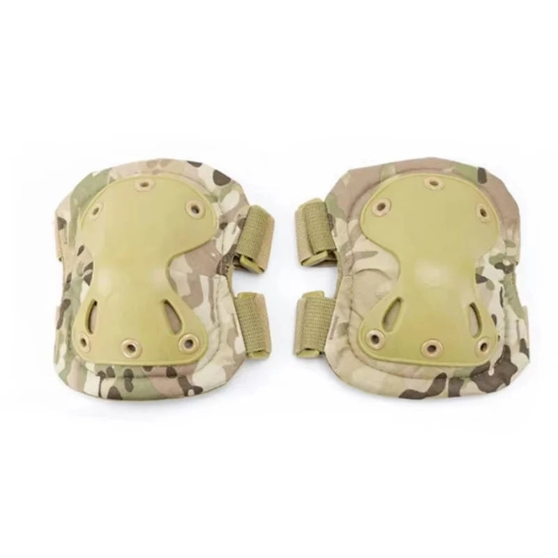 4Pcs Tactical Knee & Elbow Pads Set,Outdoor Protective Gear for Cycling, Mountaineering, Hiking & All Outdoor Sports
