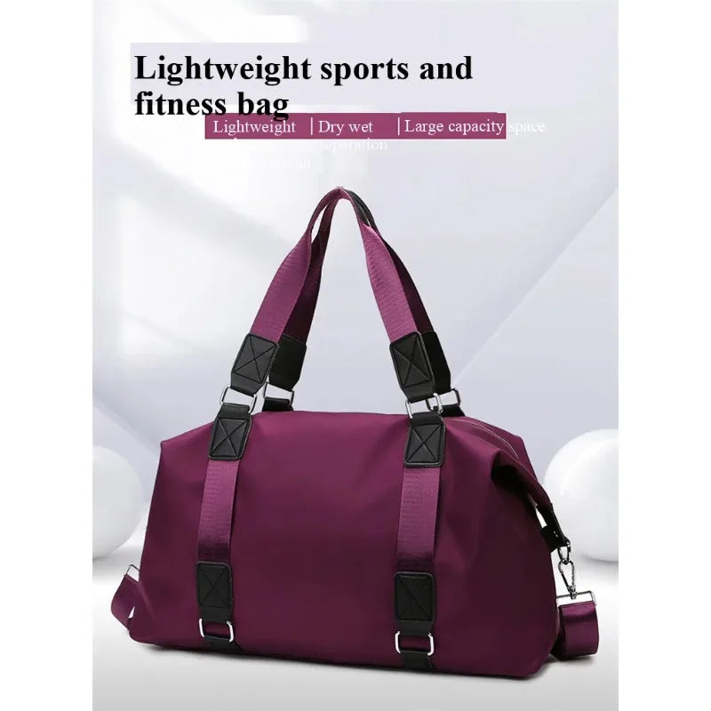 Large Gym Bag with Wet Dry Compartment | Sport Duffel for Women Men | Travel Tote