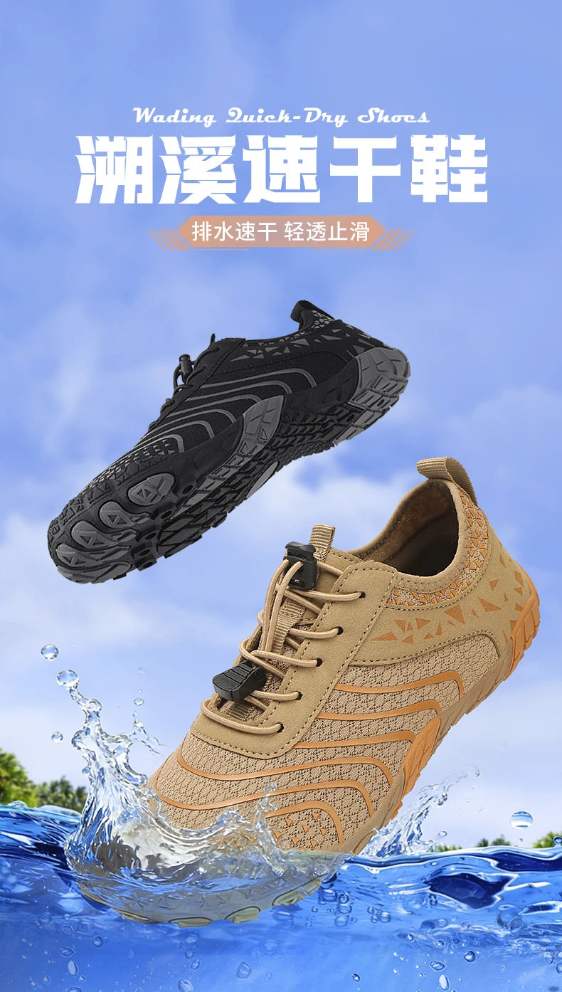 Aqua Shoes For Women Men Barefoot Water Shoes Anti-Slip Quick-Drying Outdoor Beach Upstream Wading Swimming Shoe Sneakers Unisex