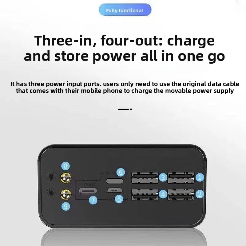 Power Bank 50000mAh 30000mAh 20000mAh 10000mAh for IPhone Android Phone High - Quality and Large - Capacity Mobile Power Bank