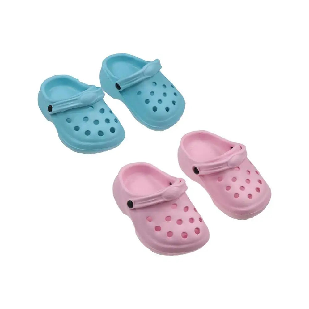 1 Pair Dog Accessories Non-slip Pet Sandals Soft-soled Comfortable Dog Hole Shoe Wear-resistant EVA Dog Rain Boots for Cats