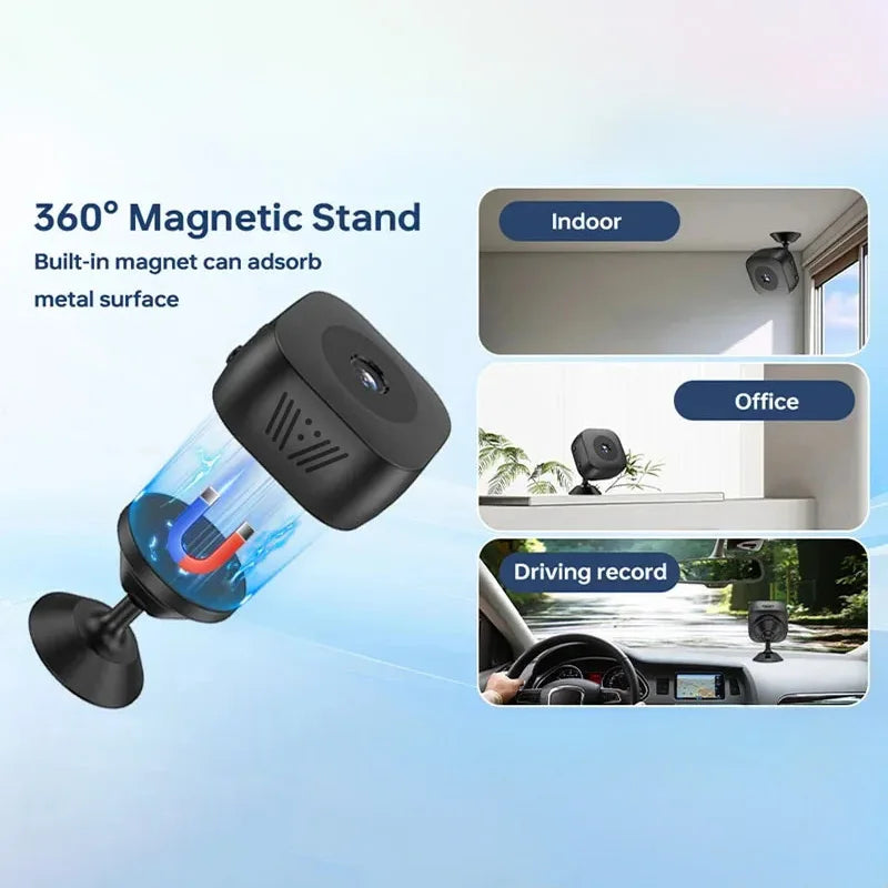 Xiaomi 6K Mini Security Camera Wireless 2.4G WiFi Monitoring Security Protection Remote Night Vision Surveillance Smart Home New