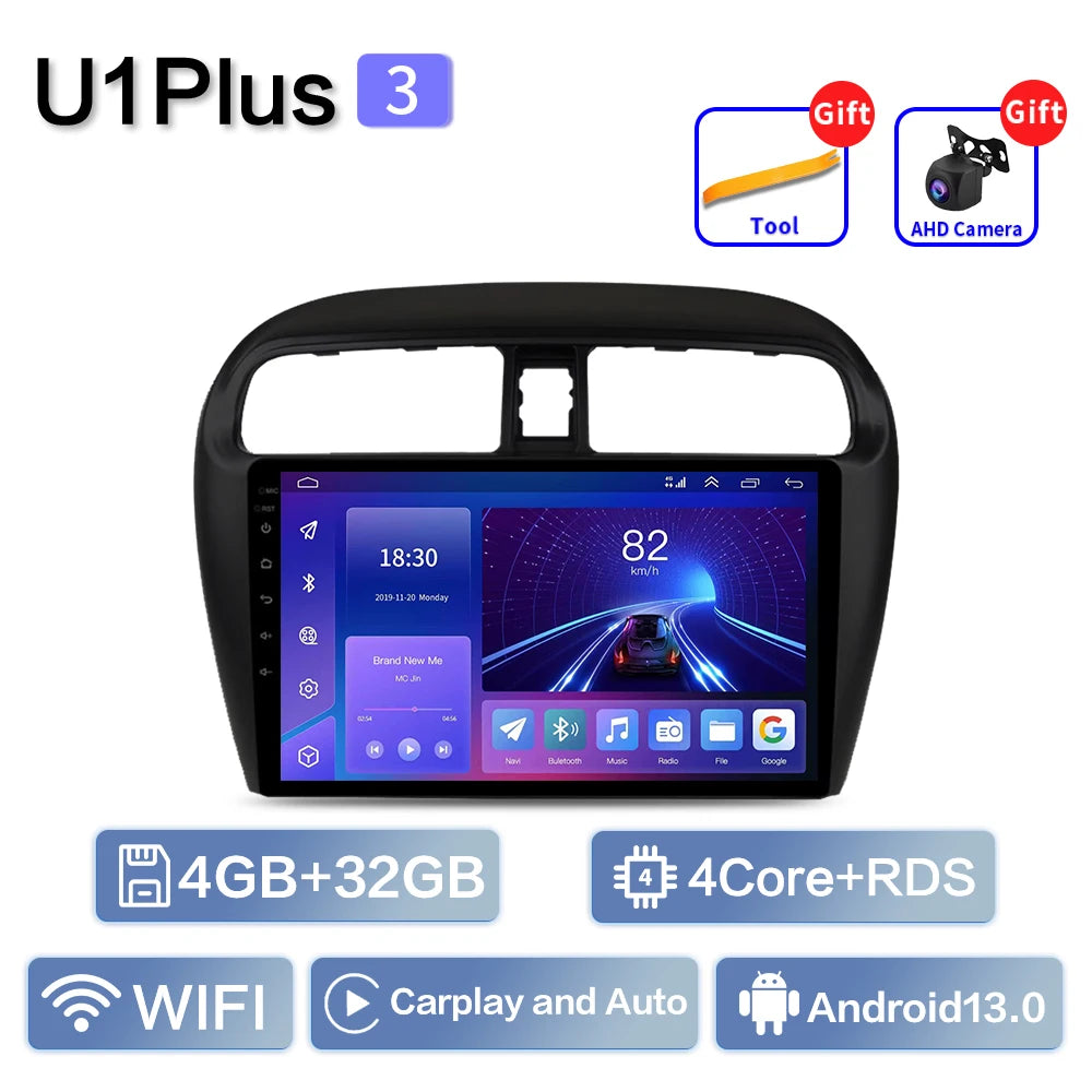 Car Radio Multimidia For MITSUBISHI Mirage Spacestar Attrage 2012-2018 GPS Navigation Carplay 2din