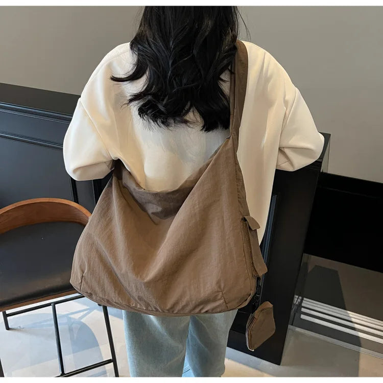 Women's Handbag Large Women Shoulder Shopper Bag Canvas Luxury Designer Cloth Tote Bags for Woman Big Female Daily Commuter City