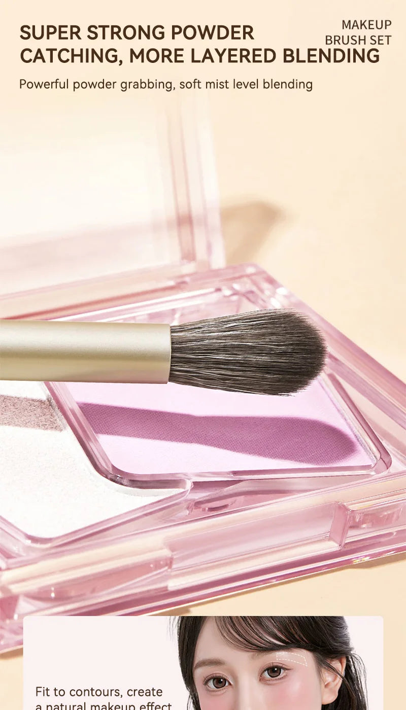 GECOMO Eye makeup brush set, Detail brush, Shading brush,Nose Shadow Eye Makeup set,a complete set of makeup tools for beginners