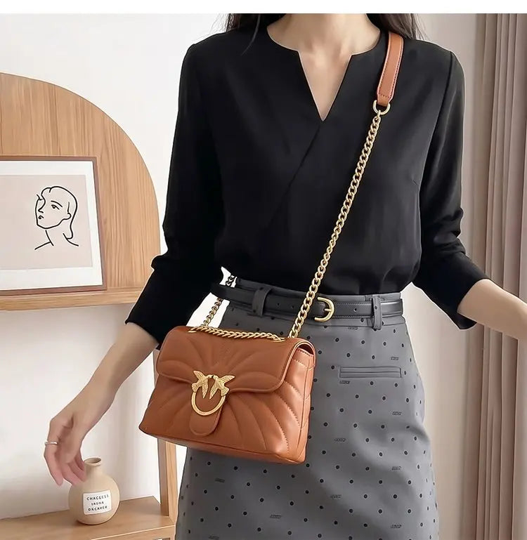 Luxury Leather Tote Bag For Women Handbags Shoulder Crossbody By Famous Designer Popular Classic Elegant Chic