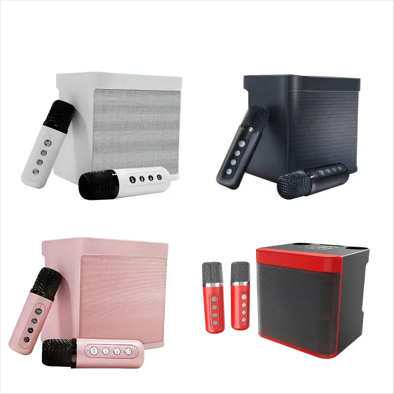 Karaoke Machine for Adults, Portable Bluetooth Speaker with 2 Wireless Microphones, Portable PA System for Big Party, Outdoor