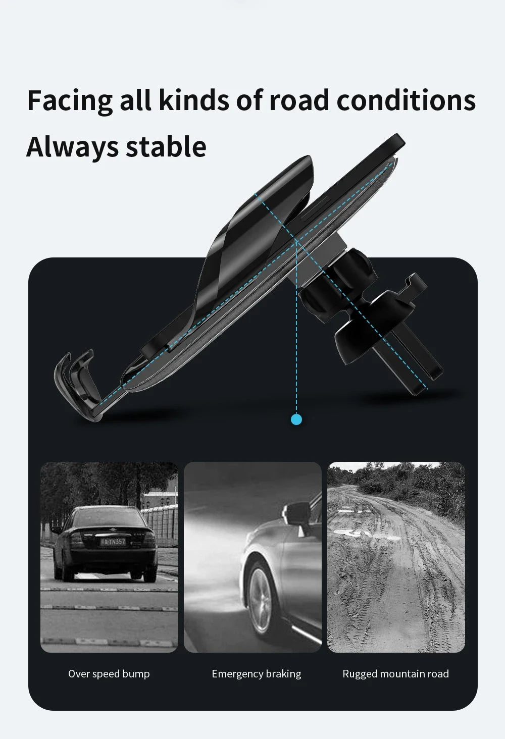 Car Phone Holder Screen Mount For Volkswagen Atlas 2024 2025 Wireless Charging Stand Navigation Bracket Glasses Storage Box