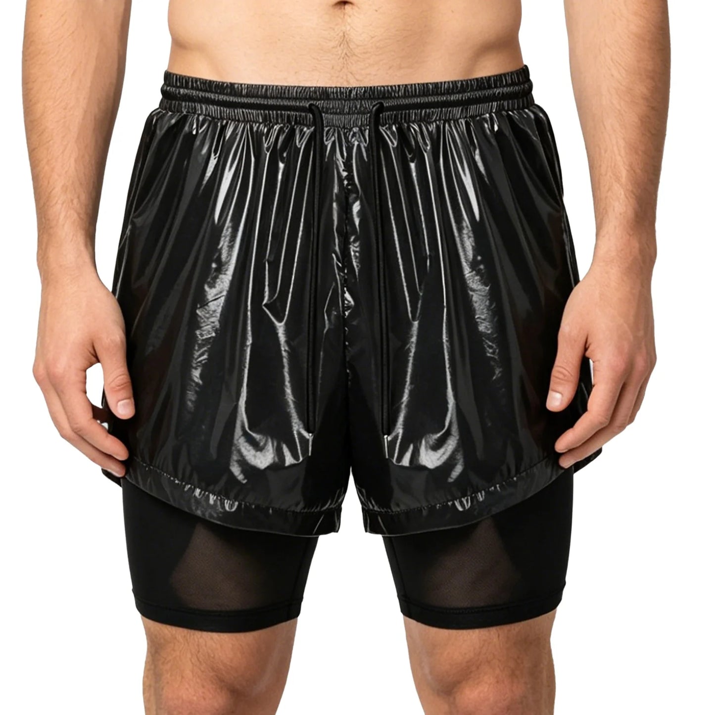 Men Leak-proof Diaper Cover Shorts Mesh Liner Waterproof Double Layer Shorts Swimming Suit Nursing Special Needs Reusable Briefs