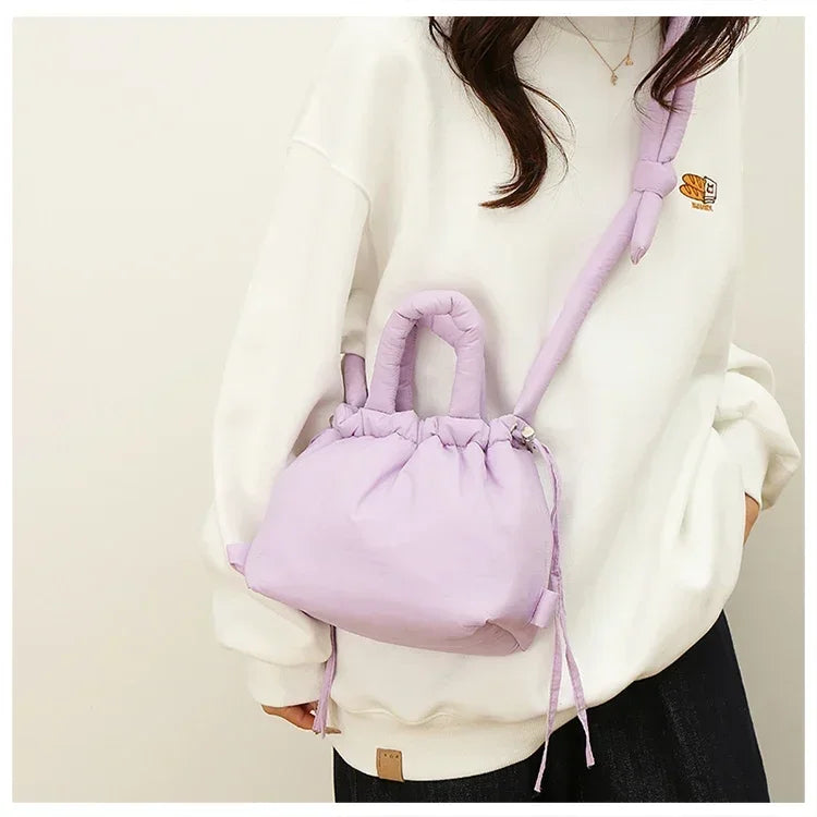 Super Cool Simple Versatile Handbags for Women 2025 Casual Hot Sale Colorful Nylon Small Square Shoulder and Crossbody Bags