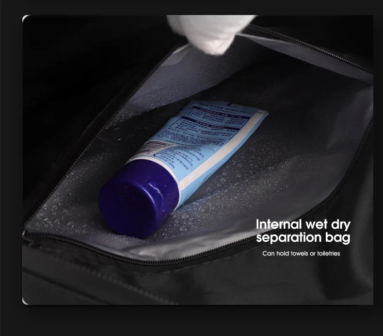 Unisex Large Capacity Handbag Crossbody Shoulder Bag Water-resistant, Gym Bag, Travel Bag for Men, Also Fits on Luggage Trolley