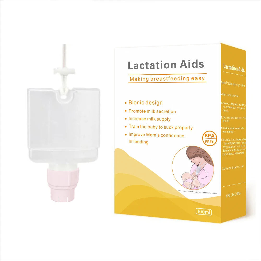 Essential Supplemental Nursing System for Breastfeeding - BPA Free Lactation Aid & Baby Feeding Bottle Combo