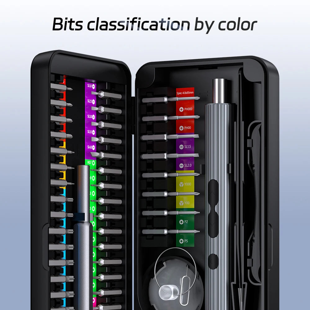 Electric Screwdriver Set Precision Rechargeable 58 in 1 Portable Tool Kit Wireless Magnetic Mini Small Bit for Xiaomi Mobile New