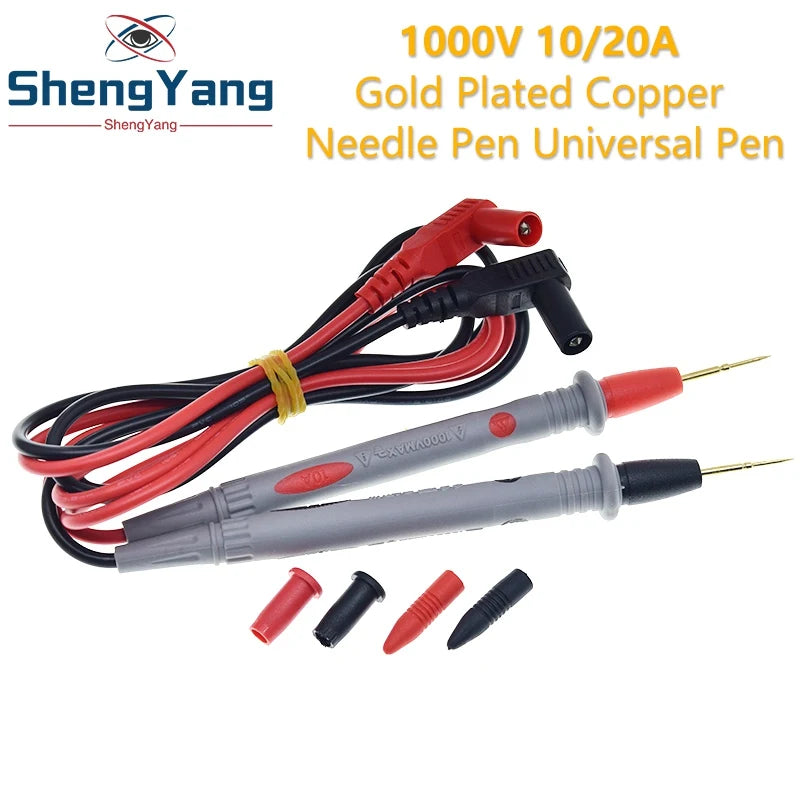 TZT Multimeter Test Leads Universal Cable AC DC 1000V 20A 10A CAT III Measuring Probes Pen for Multi-Meter Tester Wire Tips