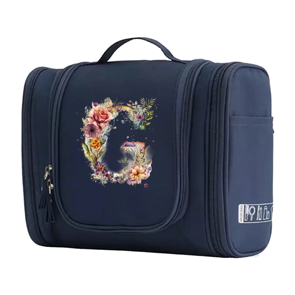 New Fashion Floral Shaped Letter Pattern Female Toiletries Are Very Convenient Minimalist Makeup Bag for Easy Storage of Items