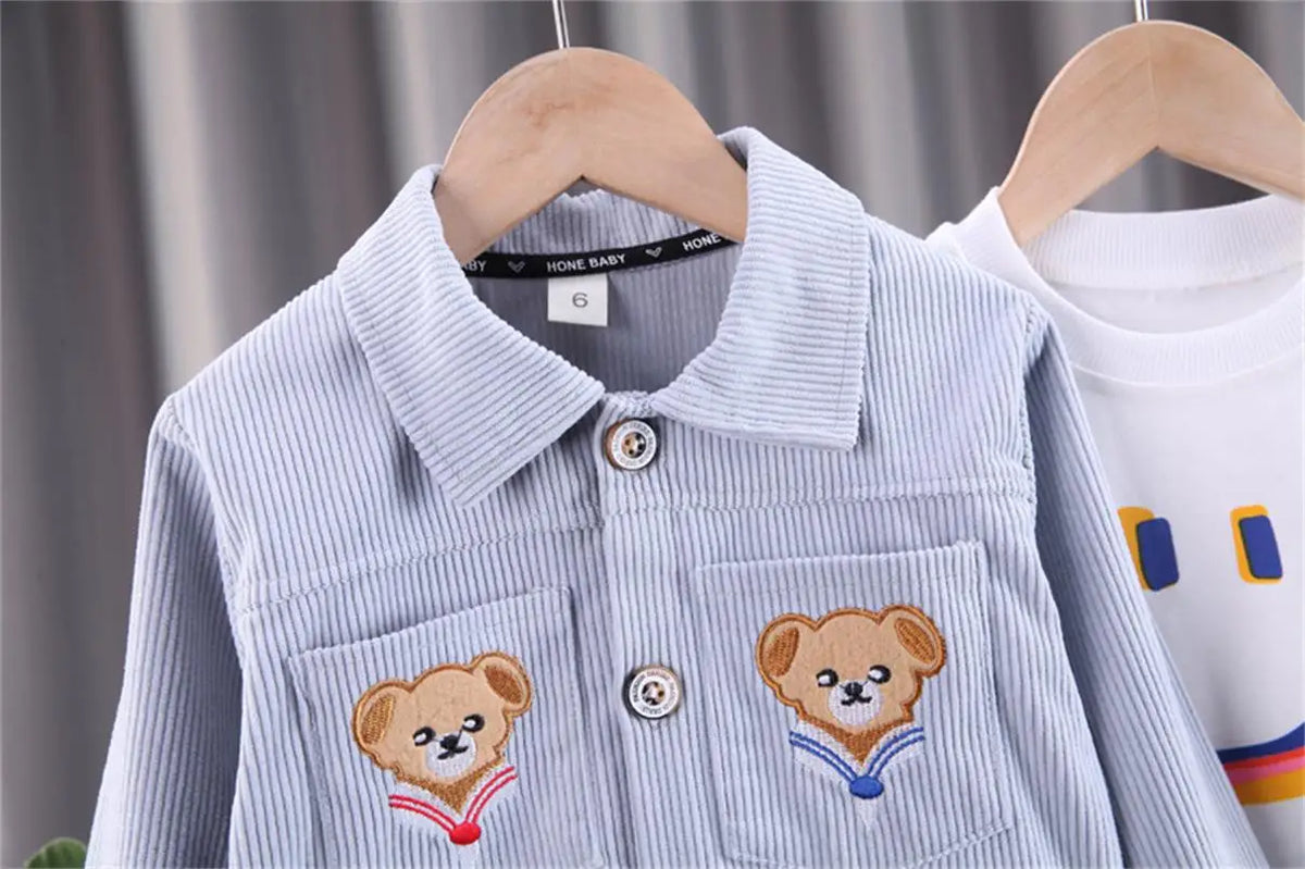 Baby Sets 2025 New Clothes Spring Autumn Leisure Set Coat+Pants Two Piece Set Boys Girls Jacket Fashion Korean Version Clothing