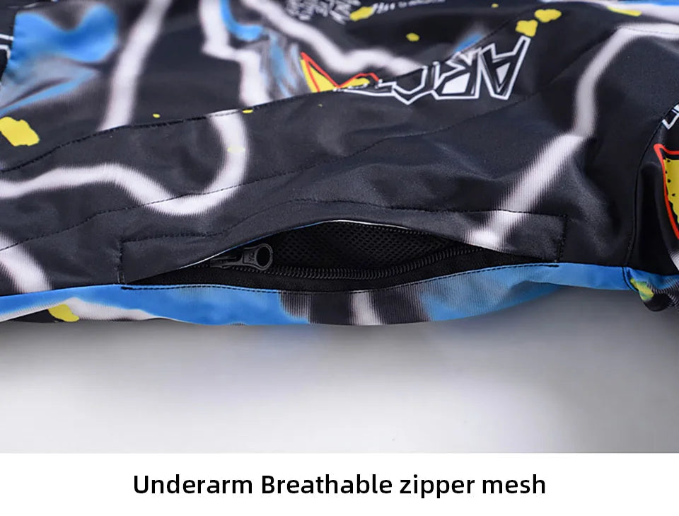 Winter Ski Suit for Men Outdoor Sports Warm Windproof Waterproof Snow Jackets Pants Male Ski Equipment Snowboard Jacket SK032