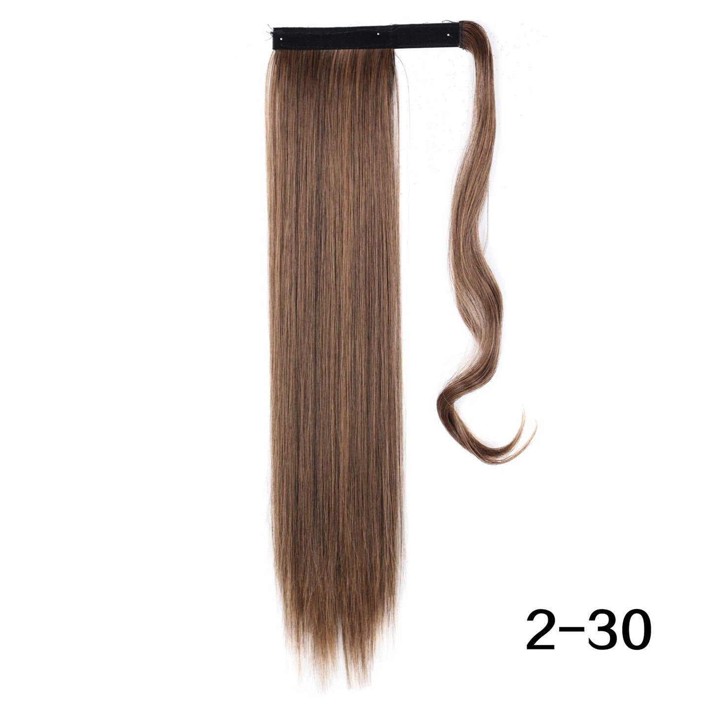 MERISIHAIR Synthetic 22 34 inches Long Straight Ponytail Extensions Heat Resisting Ponytail Brown Blonde Hair Women