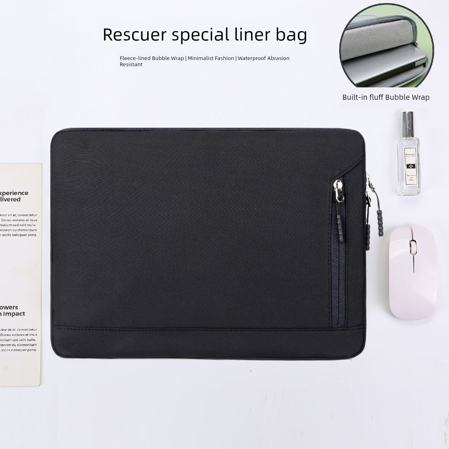 Suitable for Lenovo Saver Y9000p Laptop Liner Bag Y9000 Game Book R9000/Y7000 Waterproof 2025 Shockproof Fleece-lined Protective Case 15.6-Inch/16-Inch Computer Bag