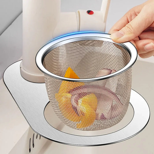 Stainless Steel Swan Sink Strainer Basket Removable Goosehead Storage Drainage Basket Goosehead Hanging Wet & Dry Drainage Racks