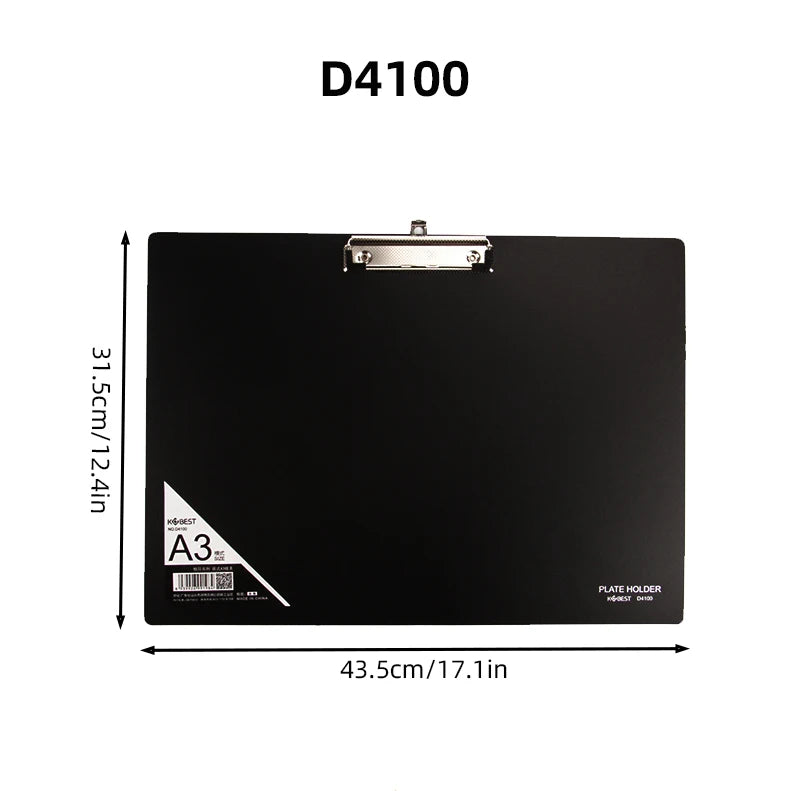 A3 Clipboard - Outdoor Sketching Clipboard, 8K Drawing Board Clip, Student Writing Pad, Office Document Holder