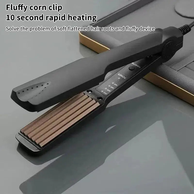 Professional Hair Straightener Curler Crimper Ceramic Corrugated Curling Iron Hair Styler Electric Corrugation Wave Styling