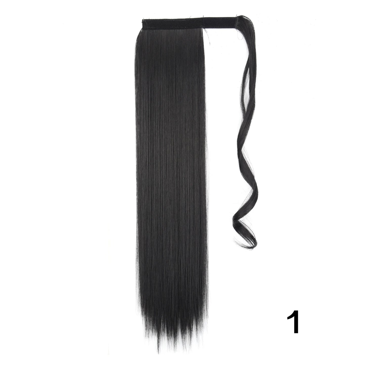 MERISIHAIR Synthetic 22 34 inches Long Straight Ponytail Extensions Heat Resisting Ponytail Brown Blonde Hair Women