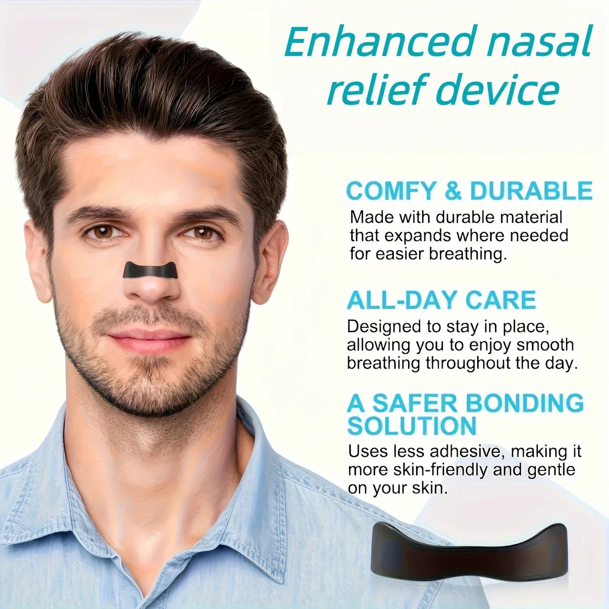 Magnetic Nose Strips Set Anti Snoring Patches for Severe Snorers Improve Nighttime Breathing Reduce Snoring Sleep Support Aid