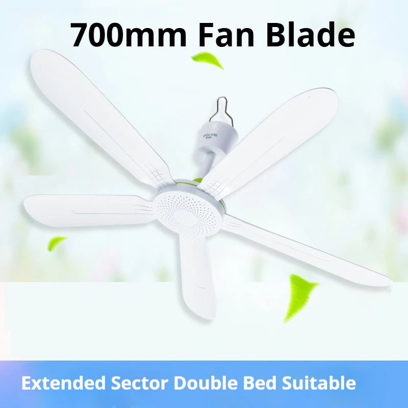 220V AU/EU/UK Silent 5 Leaves Ceiling Canopy fan with 1.8m switch Hanging Fan for Camping Bed Dormitory Tent  celling fan
